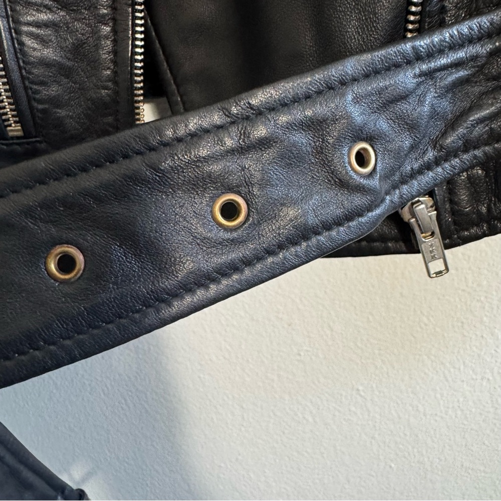 Quince Black Genuine Leather Moto Jacket
Size Medium - Picture 5 of 12